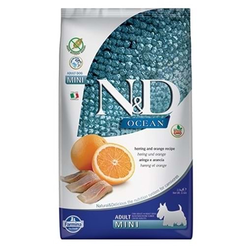 N&D Ocean R.Balığı&Portakal Adult Mını 2,5 Kg