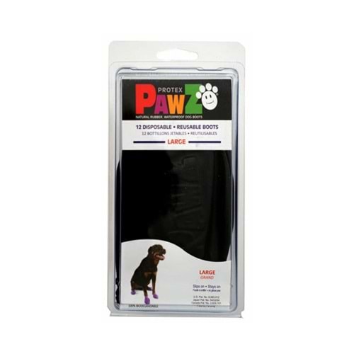 Pawz Siyah Large Köpek Galoşu