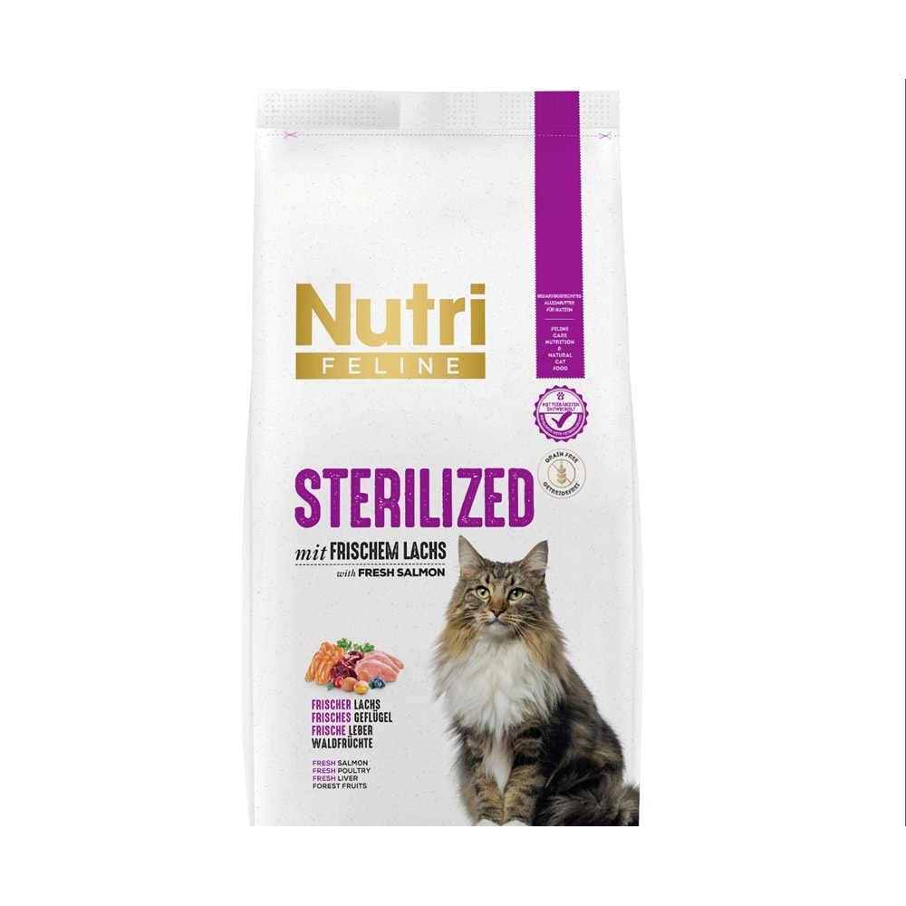 Nutri Feline Sterilized Somon 10 Kg