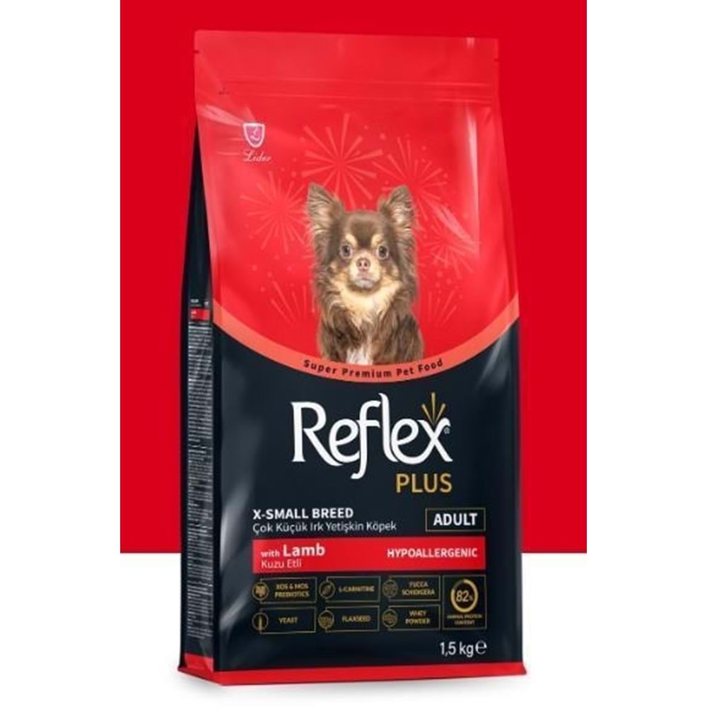 Reflex Plus Hipoalerjenik Kuzulu Çok Küçük Irk Yetişkin Köpek Maması 1,5Kg