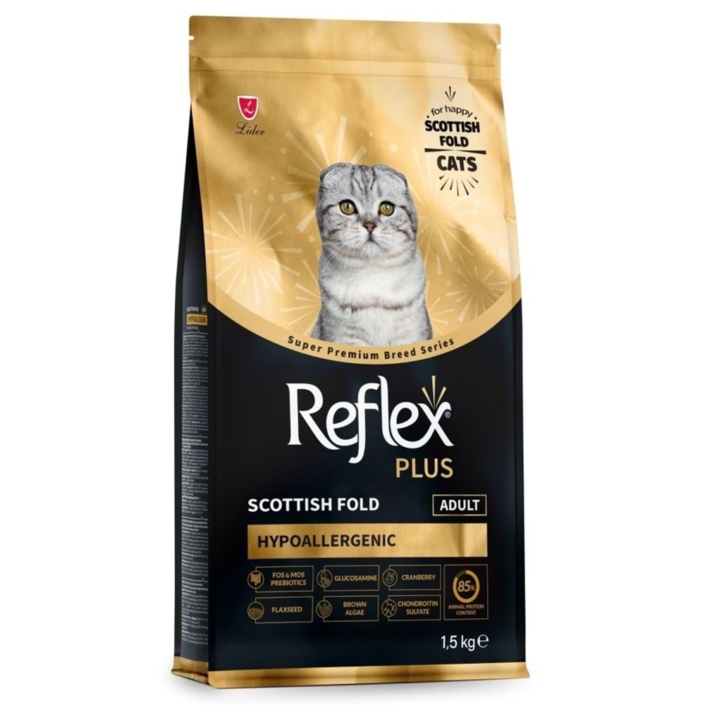 Reflex Plus Hipoalerjenik Scottish Fold Yetişkin Kedi Maması 1,5Kg