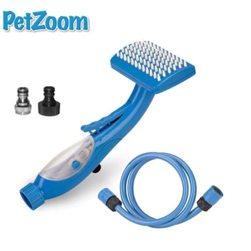 Petzoom Şampuan Hazneli Köpek Yıkama Duş Başlığı Seti