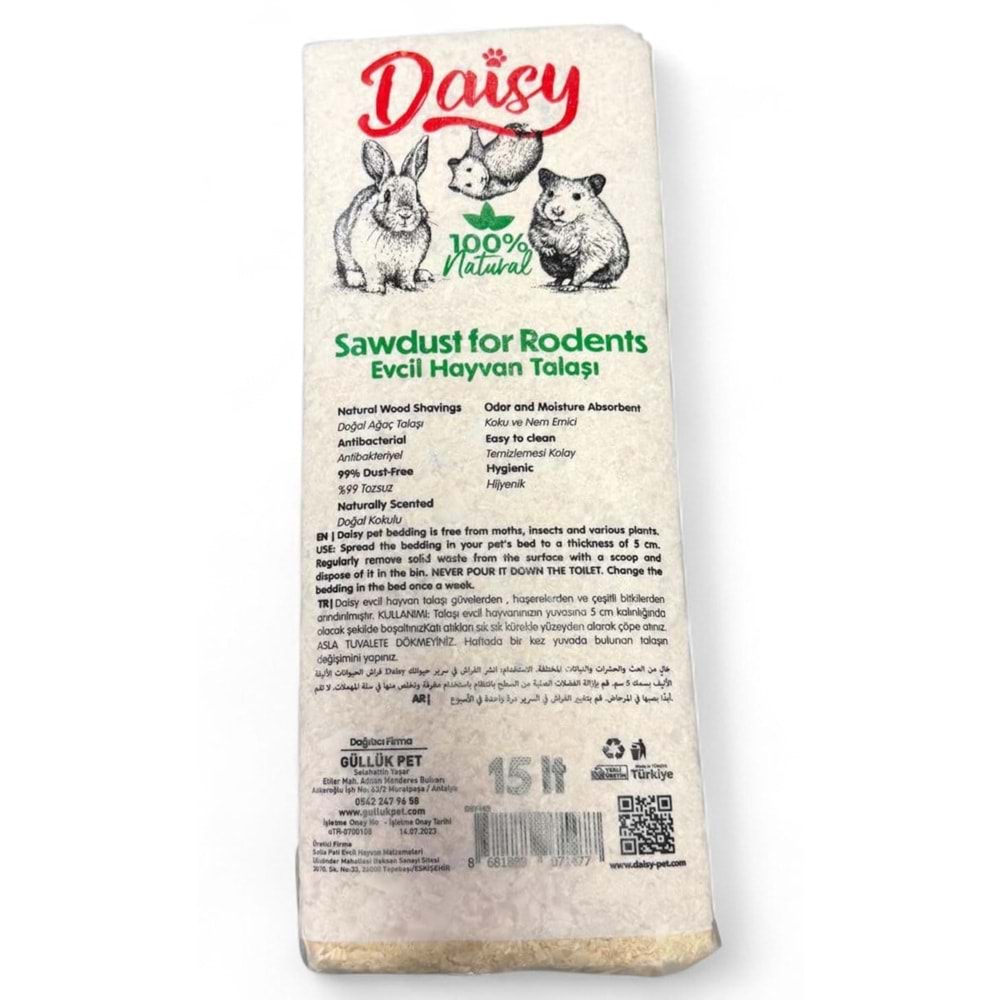 Daisy Kemirgen Talaşı 15 Lt