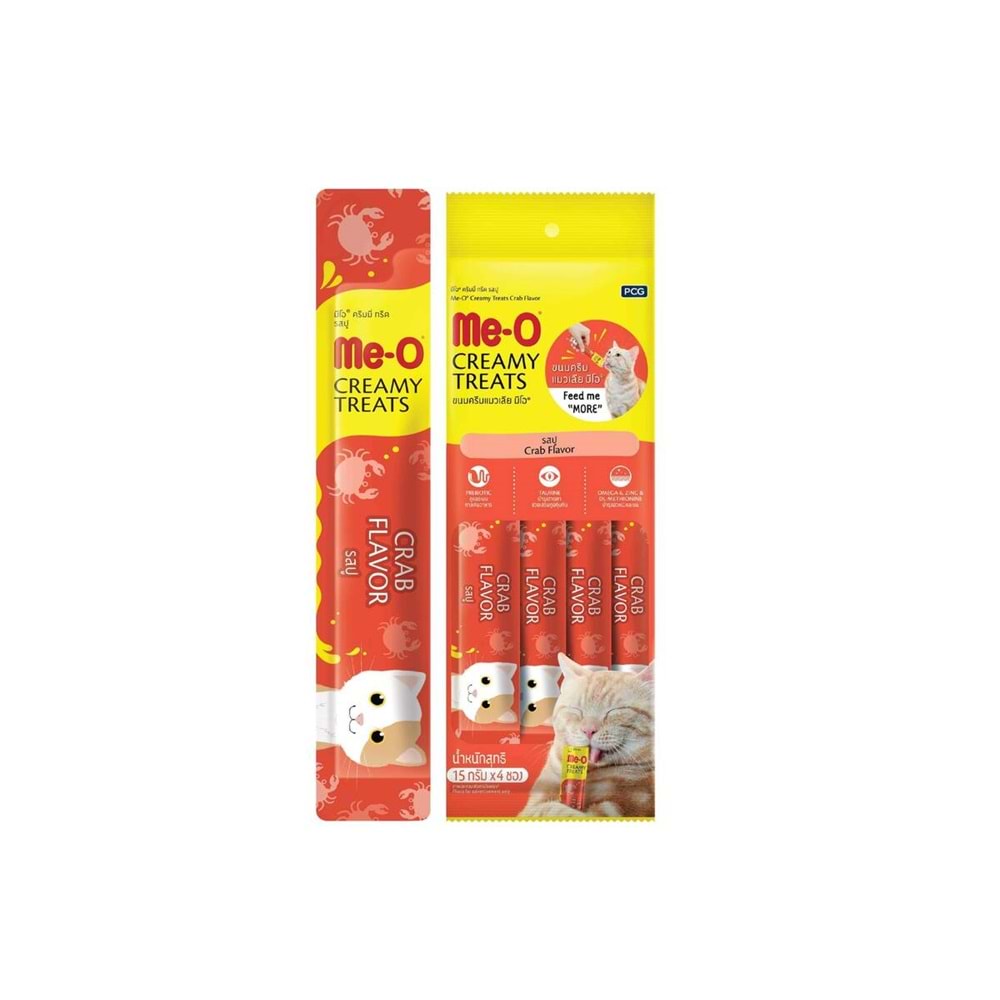 4-ME-O CREAMY YENGEÇ&TON BAL.KEDİ ÖDÜL 4X15GR