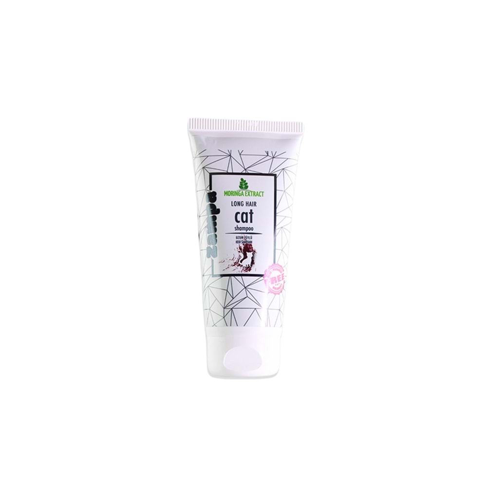 Zampa Moringa Özlü Uzun Tüylü Doğal Kedi Şampuanı 200 Ml