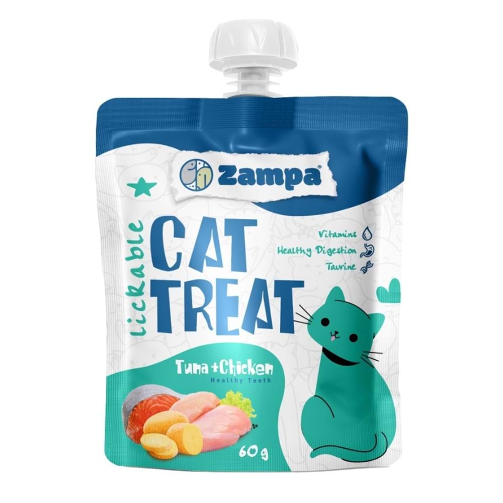 Zampa Puding Kedi Ödülü - Ton Balıklı & Tavuklu - 60G