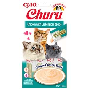 Churu Cream Tavuklu ve Yengeçli Kedi Ödül Kreması 4x14 Gr